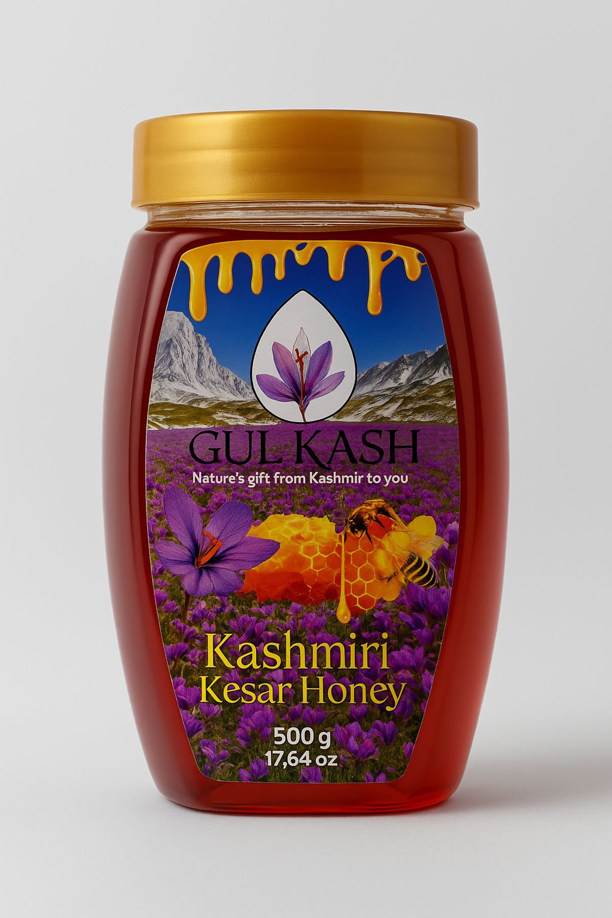 Kashmiri Kesar Honey
